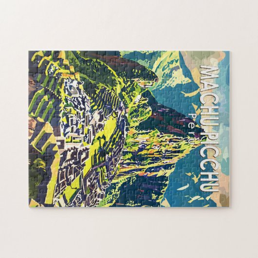 Machu Picchu Peru Südamerika Kunst, Dichtung und M Puzzle (Horizontal)