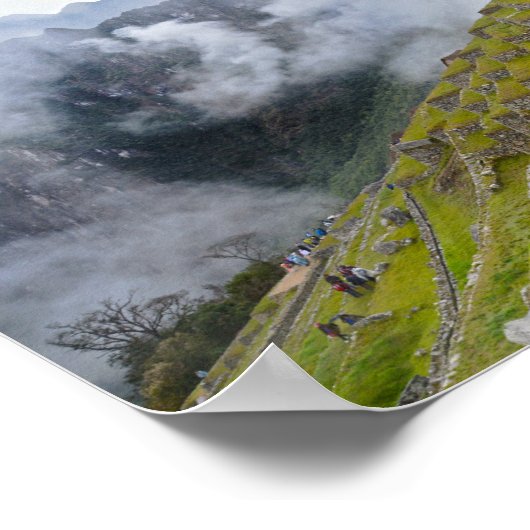 Machu Picchu, Peru, Terrassen Poster (Ecke)