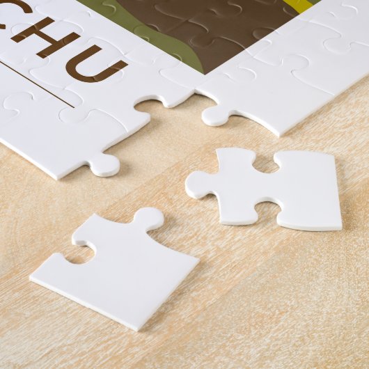 Machu Picchu Peru Travel Art Retro Puzzle (Seite)