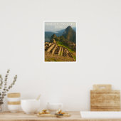 Machu Picchu Peru Travel Poster (Küche)