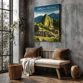Machu Picchu Peru Travel Poster Canvas Wall Art Leinwanddruck