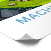 Machu Picchu Peru Travel Print Poster (Ecke)