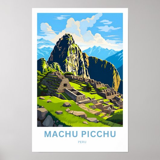 Machu Picchu Peru Travel Print Poster (Vorne)