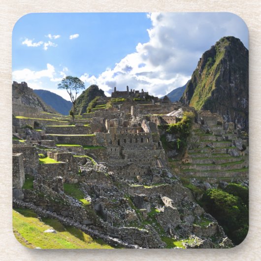 Machu Picchu, Peru Untersetzer (Vorderseite)