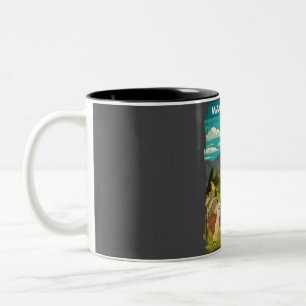 Machu Picchu Peru Vintag Minimal Retro Incan Trav Zweifarbige Tasse