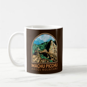 Machu Picchu Peru Vintages Emblem Kaffeetasse