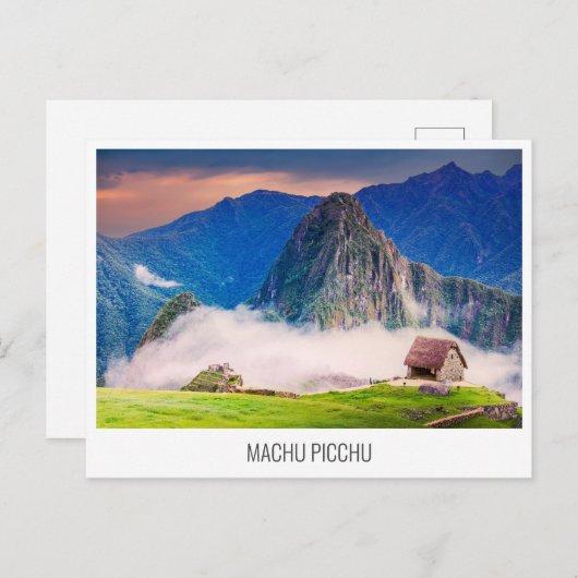 Machu Picchu, peruanische Postkarte (Vorne/Hinten)