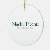 Machu Picchu, PeruMachu Picchu Keramik Ornament (Links)