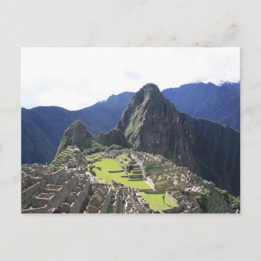 Machu Picchu Postcard Postkarte (Vorderseite)