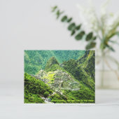 Machu Picchu Postcard Postkarte (Stehend Vorderseite)
