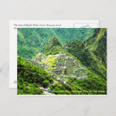 Machu Picchu Postcard Postkarte (Vorne/Hinten)