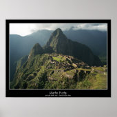 Machu Picchu Poster - 7 Weltwunder (Vorne)