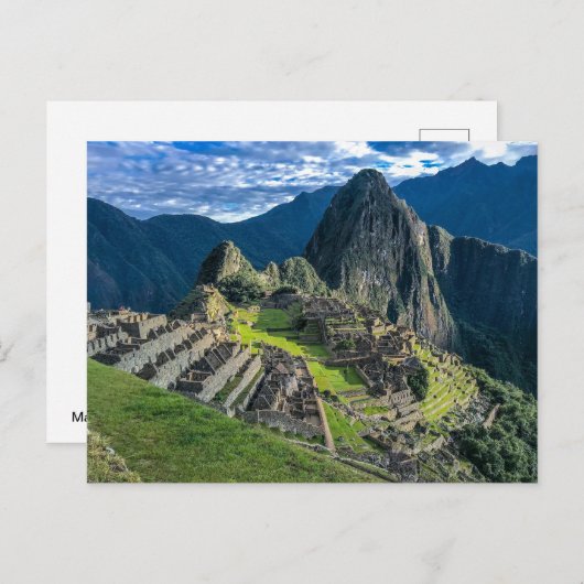 Machu Picchu Postkarte (Vorne/Hinten)