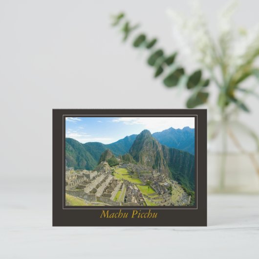 Machu Picchu Postkarte (Stehend Vorderseite)