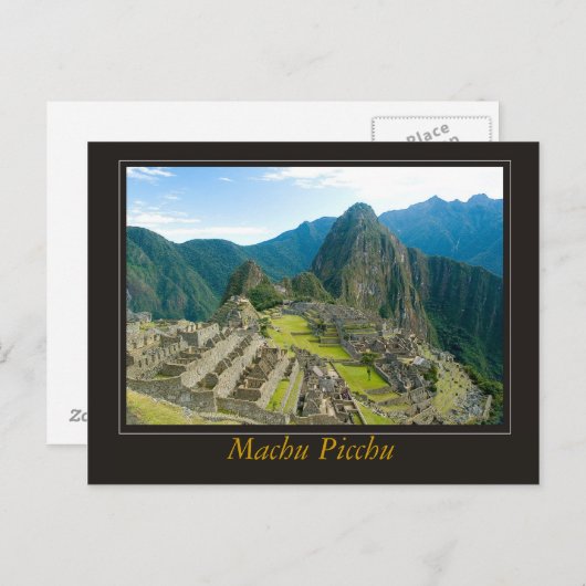 Machu Picchu Postkarte (Vorne/Hinten)