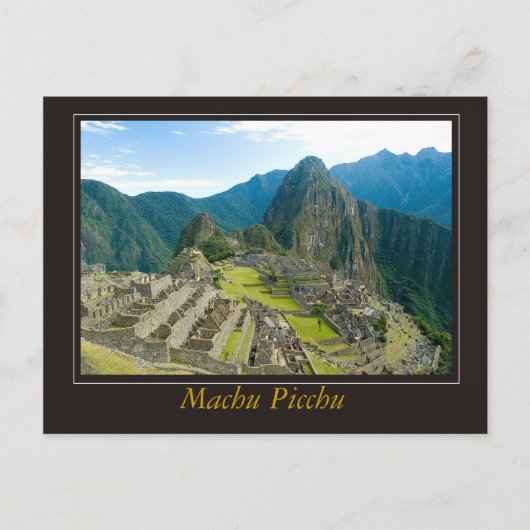 Machu Picchu Postkarte (Vorderseite)