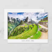 Machu Picchu Postkarte (Vorne/Hinten)