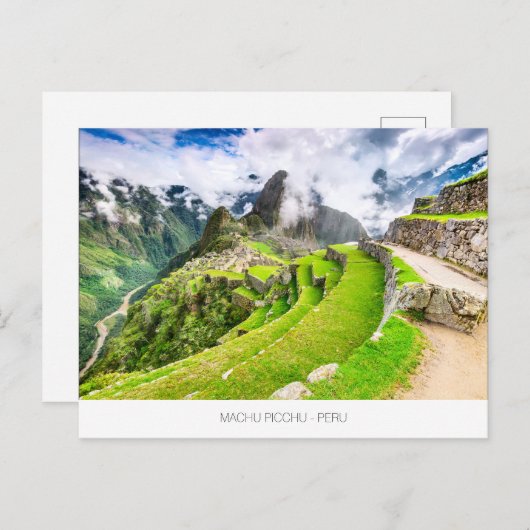 Machu Picchu Postkarte (Vorne/Hinten)