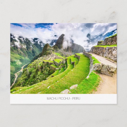 Machu Picchu Postkarte (Vorderseite)