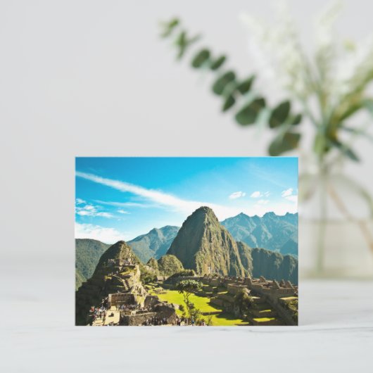 Machu Picchu Postkarte (Stehend Vorderseite)