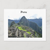 Machu Picchu Postkarte (Vorderseite)