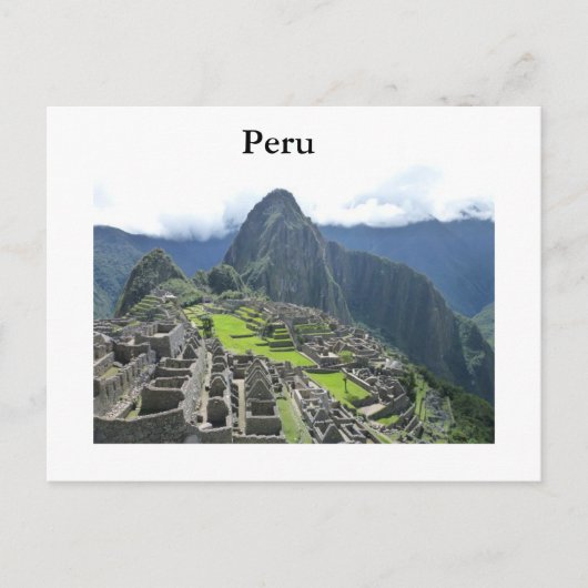 Machu Picchu Postkarte (Vorderseite)