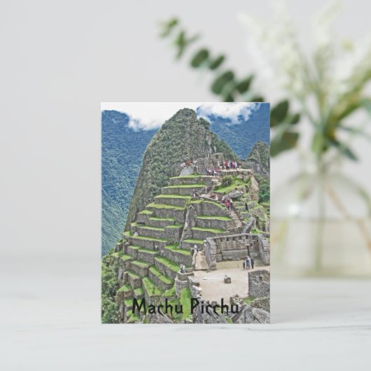 Machu Picchu Postkarte (Stehend Vorderseite)