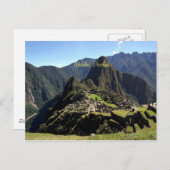 Machu Picchu Postkarte (Vorne/Hinten)