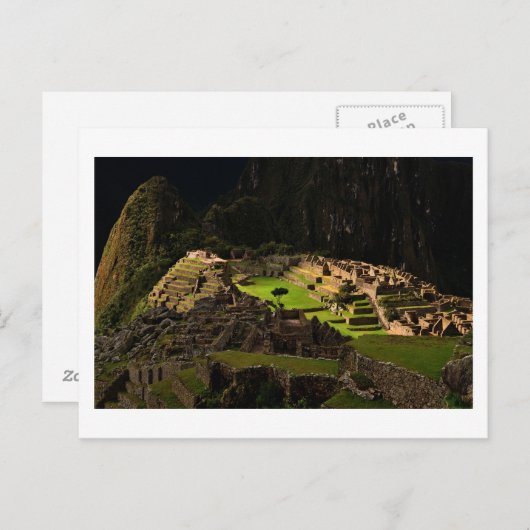 Machu picchu postkarte (Vorne/Hinten)