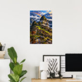 Machu Picchu Regenbogen Poster (Heimbüro)