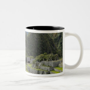 Machu Picchu, Ruinen der Inkastadt, Peru. 2 Zweifarbige Tasse