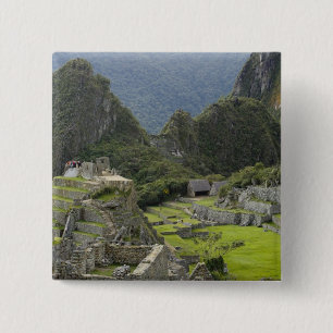 Machu Picchu, Ruinen von Inka Stadt, Peru.2 Button