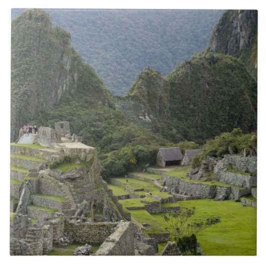 Machu Picchu, Ruinen von Inka Stadt, Peru.2 Fliese (Vorderseite)