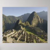Machu Picchu, Ruinen von Inka Stadt, Peru. Poster (Vorne)