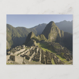 Machu Picchu, Ruinen von Inka Stadt, Peru. Postkarte