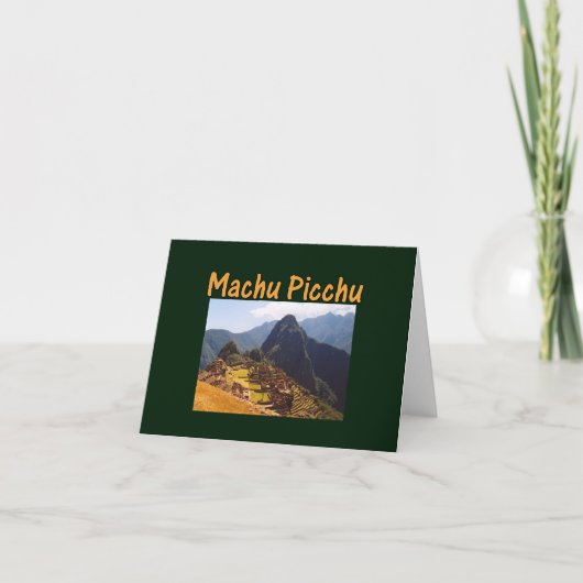 Machu Picchu Ruins Peru Sunrise Karte (Vorderseite)
