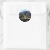 Machu-Picchu Runder Aufkleber (Tasche)