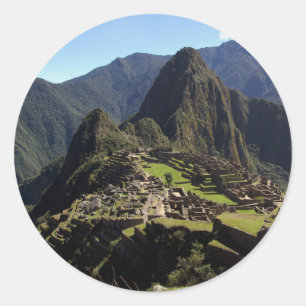 Machu-Picchu Runder Aufkleber