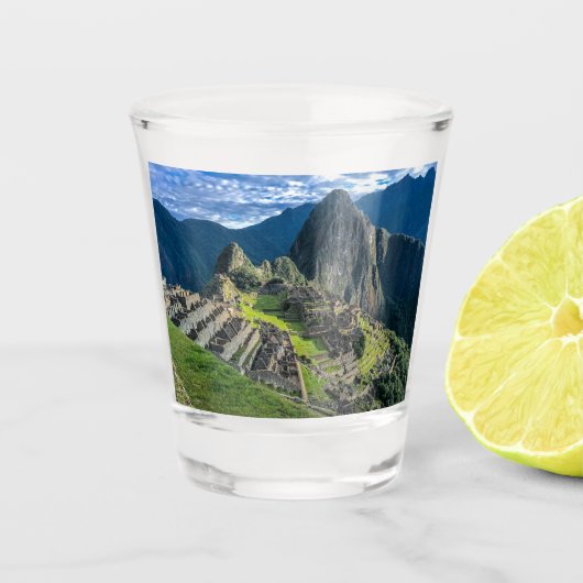 Machu Picchu Schnapsglas (Vorderseite)