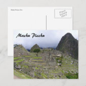 Machu-Picchu-Sicht Postkarte (Vorne/Hinten)