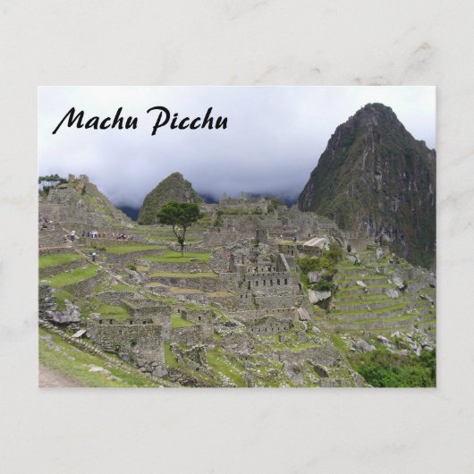 Machu-Picchu-Sicht Postkarte (Vorderseite)