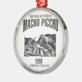 Machu Picchu Silbernes Ornament (Links)