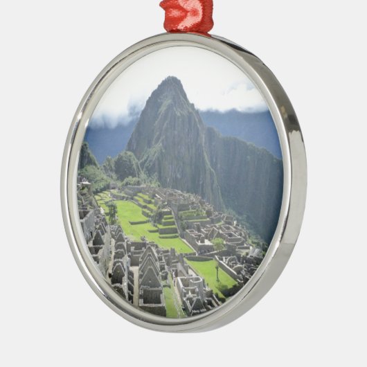 Machu Picchu Silbernes Ornament (Links)