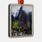 Machu Picchu Silbernes Ornament (Rechts)