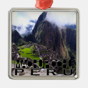 Machu Picchu Silbernes Ornament