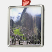 Machu Picchu Silbernes Ornament (Links)