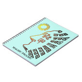 Machu_Picchu-Silhouette Notizblock (Linke Seite)