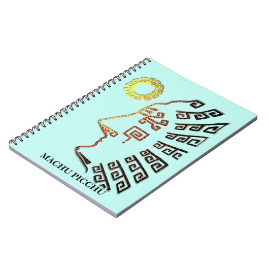 Machu_Picchu-Silhouette Notizblock (Linke Seite)