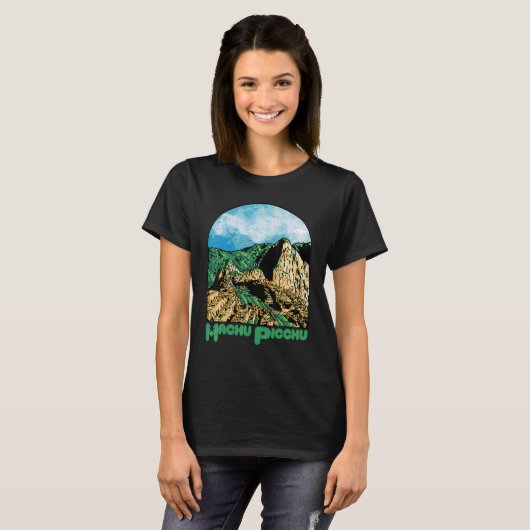 Machu Picchu Souvenir Peru Ruined city South Ameri T-Shirt (Vorne ganz)