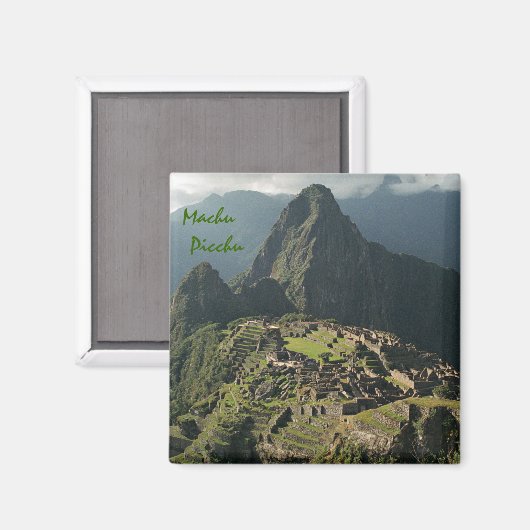 Machu Picchu Souvenir Refigerator Magnet (Vorderseite/Rückseite)